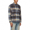 OEM Manufacturer Custom Men's Thickness Plaid Checked Long Sleeve Flannel Shirts With Chest Big Cargo Pocket