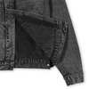OEM Manufacturer Wholesale High Quality Black Vintage Washed Boys Denim Custom Jacket