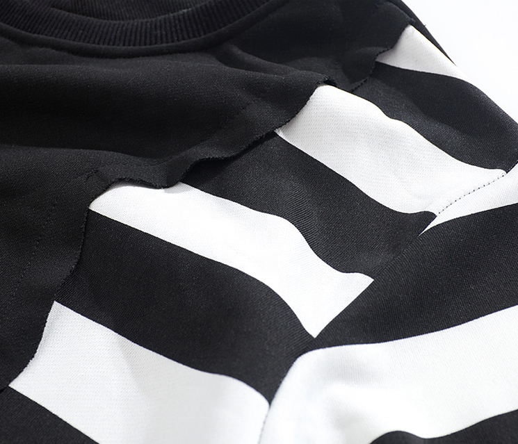 OEM Manufacturer Customized Stripe Casual Custom Sweatshirt Plus Size Hoodies Men Hoodies