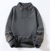 OEM Manufacturer Customized Stand Collar Thicker Fleece Casual Custom Sweatshirt Plus Size Hoodies Men Hoodies