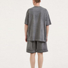 Bulk -Trailsuits Kurzer -Set Vintage gewaschene gestickte Männer 100% Baumwoll zweisteuelhafte T -Shirt und kurzes Set