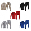 Trajes personalizados profesionales Color sólido Zip Up Coodie Joggers Sets Men Dos piezas Sweatsuit