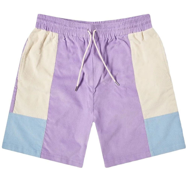 Vlastné letné retro farebné kraťasy Pánske kontrastné kraťasy Cotton Corduroy