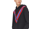 High Quality New Design Custom V Shaped Applique Knitted Hoodie