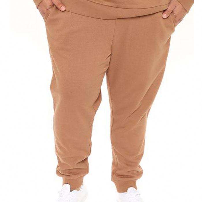 Veleprodajne muške hlače za trčanje u jednoj boji s elastičnim strukom