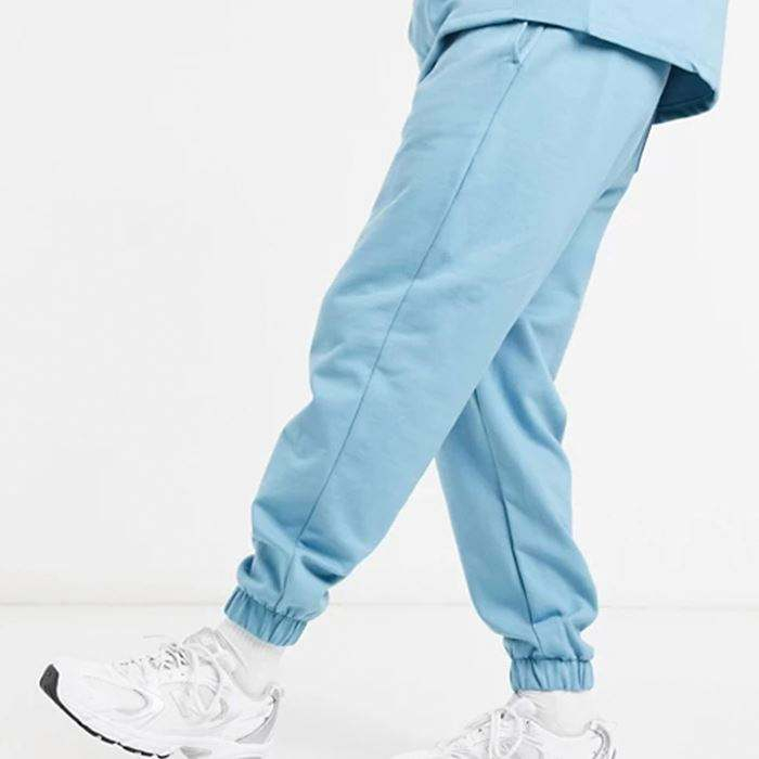 Oem Custom Elastic Cuffs Oversized Men Tapered Sweatpants