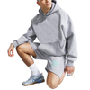 Quần short áo hoodie in nam tùy chỉnh đặt bộ đồ thể dục thể dục đàn ông