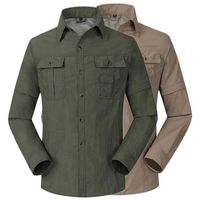 Custom langærmet hurtigtørrende fiskeskjorter Engros Sublimation polyester fiskeskjorter
