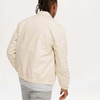 Custom Men's Spring Jackets Solid Color Elastic Hem Zip Fastening Men's Fashionable Jackets