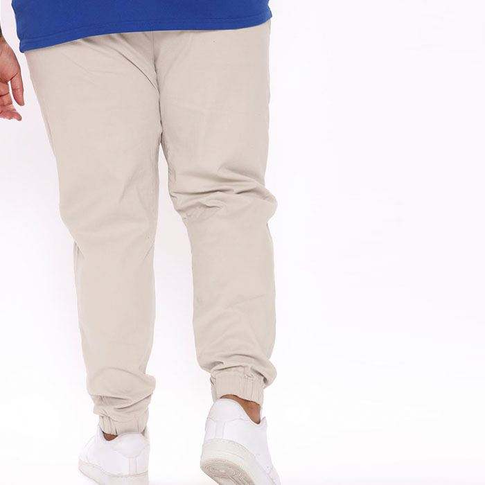 Висококачествени карго панталони Едноцветни спортни панталони с еластични връзки за мъже