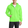 Custom 100% Cotton Mens Blank Zip Up Hoodie Full Zipped Front Jacket