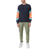 Popular Street Sports Man'stie Dye Crew Neck Hoodie Sweatshirts