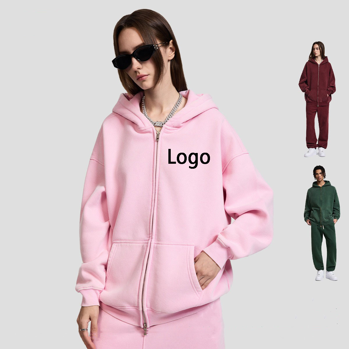 1216+1217 Custom Wholesale Running Sweatsuit Blanks