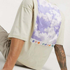 Custom Wholesale T Shirts Oversized Back Satin Printed Panel Men Vintage T Shirt
