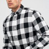 OEM Manufacturer Custom Stylish Classic 100 Cotton Clothing Long Sleeves Checked Print Shirts For Men Casual