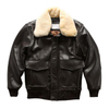 Oem Manufacturer Leather Wool Collar Flight Suit Sheep Retro Top Layer Cowhide And Cotton Short Plus Size Jacket