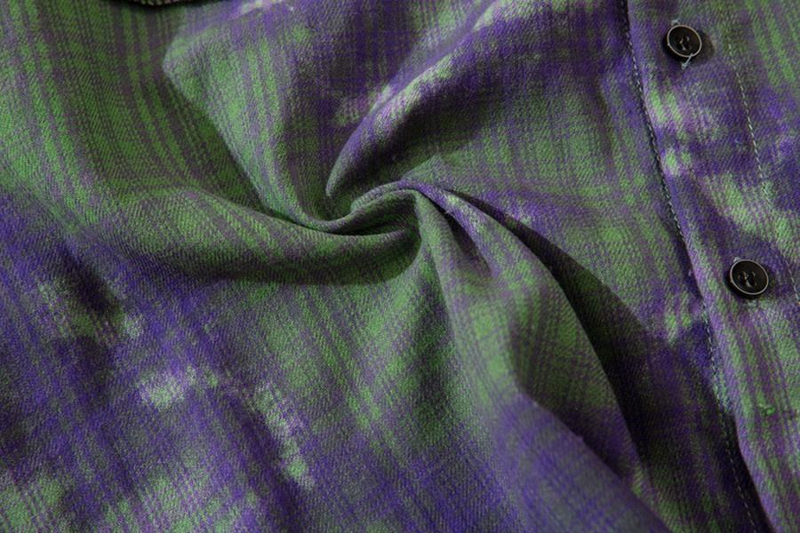 OEM Manufacturer Custom Printed Plaid Shirt Fashion Warm Flannel Men's Casual Shirt Hawaiian Shirt Short Flannel Fabric