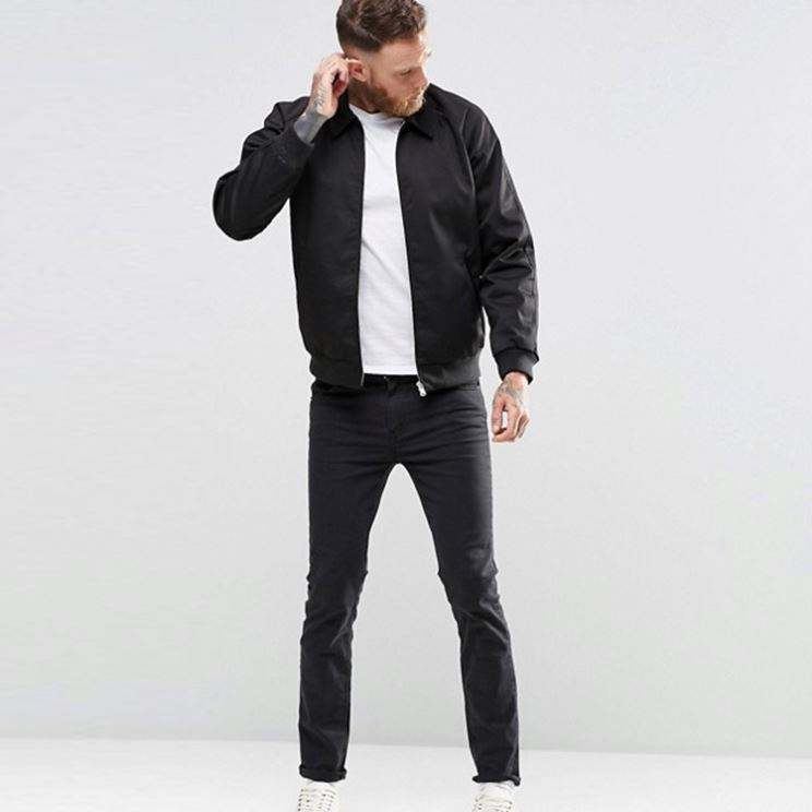 China's Clothing Supplier Black Windbreaker Jacket