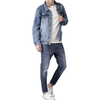 Wholesale Chaquetas Washed Men's Casual Denim Jackets