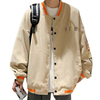 Oem Manufacturer Custom Windbreaker Eombroidered Corduroy Oversized Men Vintage Style Bomber Jacket