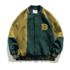 Oem Manufacturer New Trendy Good Quality Walf Checks Color Block Bombers Custom Embroidered Baseball Jacket
