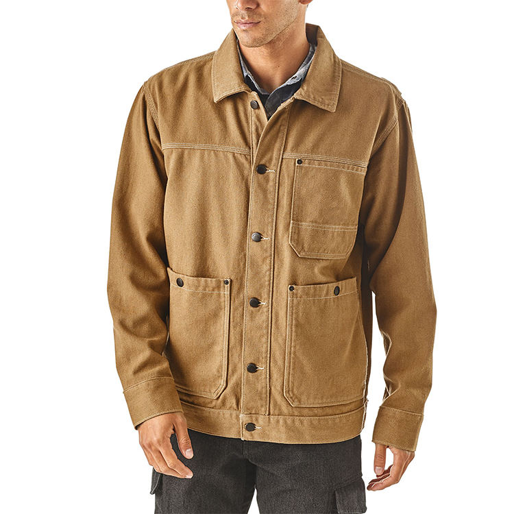 Latest Fashion Top Design Custom Mens Canvas Chore Jacket