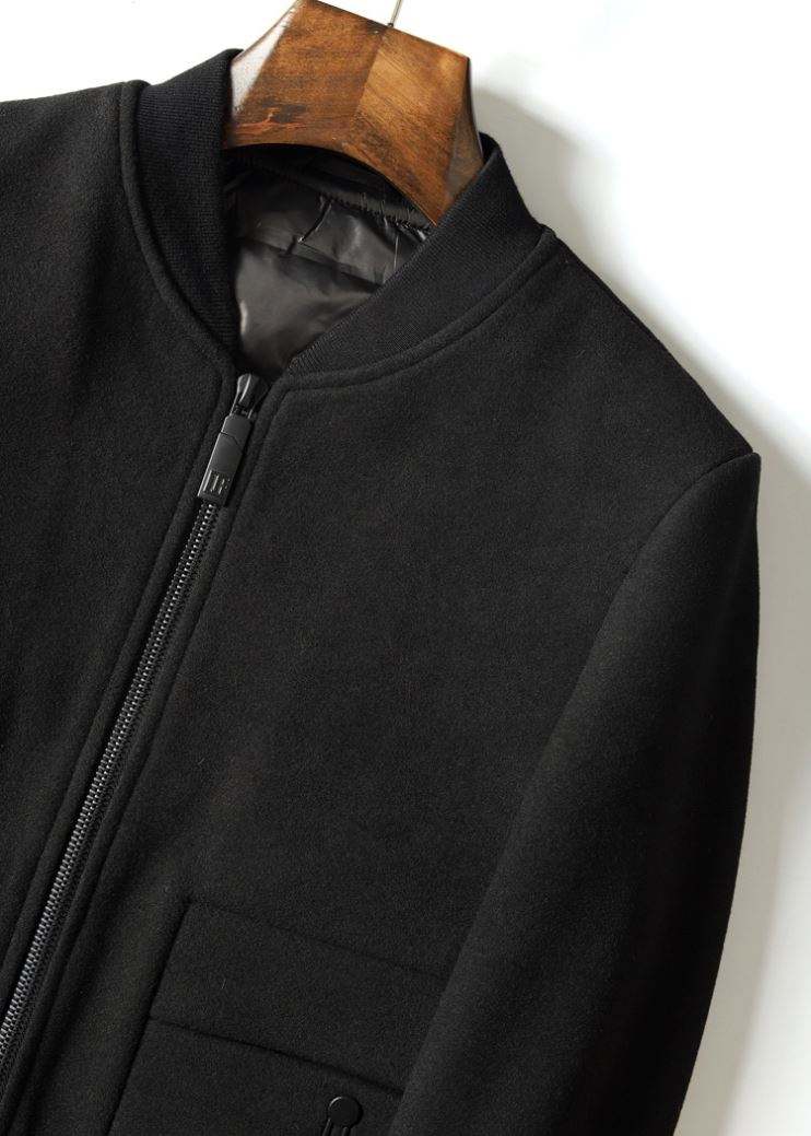 Oem Manufacturer Custom Imported Baseball Collar Wool Thickened Clip Down Men Warm Fleece Jacket
