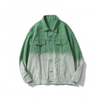 Oem Manufacturer Wholesale Custom Fashion Gradient Pattern Denim Cardigan Clothing Jacket