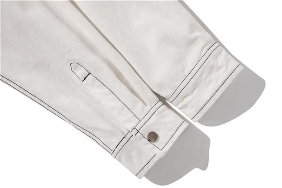 Oem Manufacturer Custom Fashion Men'ss Solid Color Base Line Pocket Plus Size High Quality Service Jacket