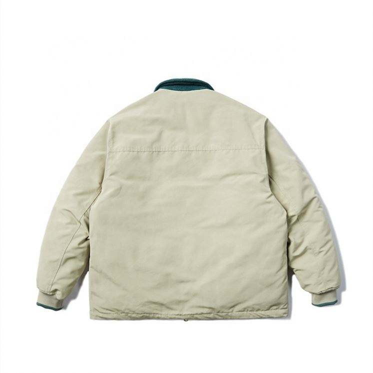 Oem Manufacturer Custom Men'ss Down Fashion Simple Contrast Color Quilted Plus Size Jacket