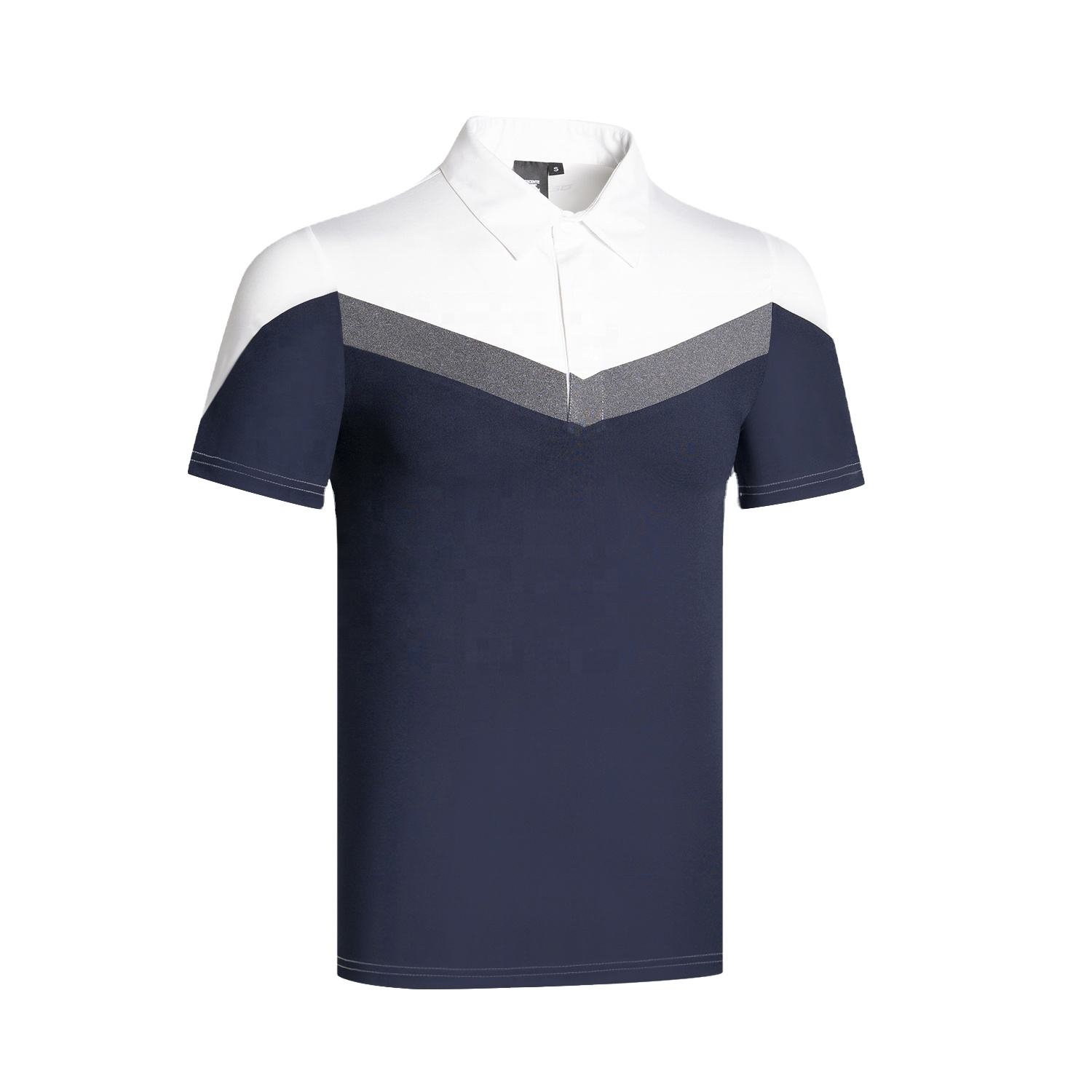 Polyester Spandex Custom Polo Menn Moisture Wicking Sport Golf Polo Shirt