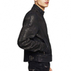 Wholesale Fashion Mens Streamlined Biker Jacket With Denim Jacket