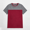 Hot Selling Premium Summer Mens Quality T Shirt Fashion Short Sleeve Color Block Men Blank Tshirts
