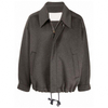 OEM Manufacturer Custom Men High Quality Long Sleeve Turn-Down Collar Drawstring Hem Design Zipper Bomber Jacket