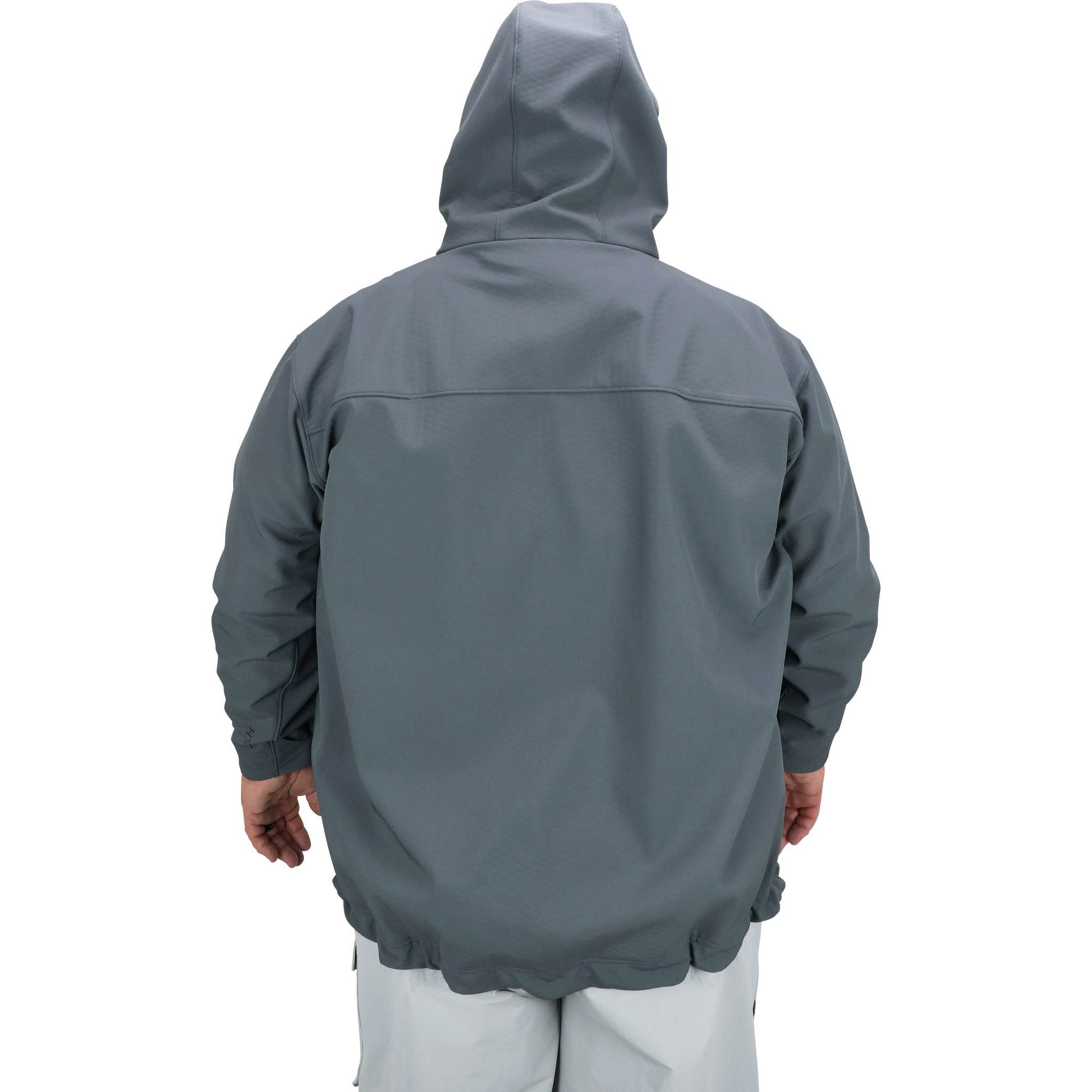 Logotipo personalizado do fabricante OEM PU Softshell à prova de vento com zíper plus size jaqueta de pesca masculina de grandes dimensões