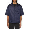 OEM Manufacturer Fashion Style Nylon Navy Short Sleeve Shirt With Chest Pocket For Men