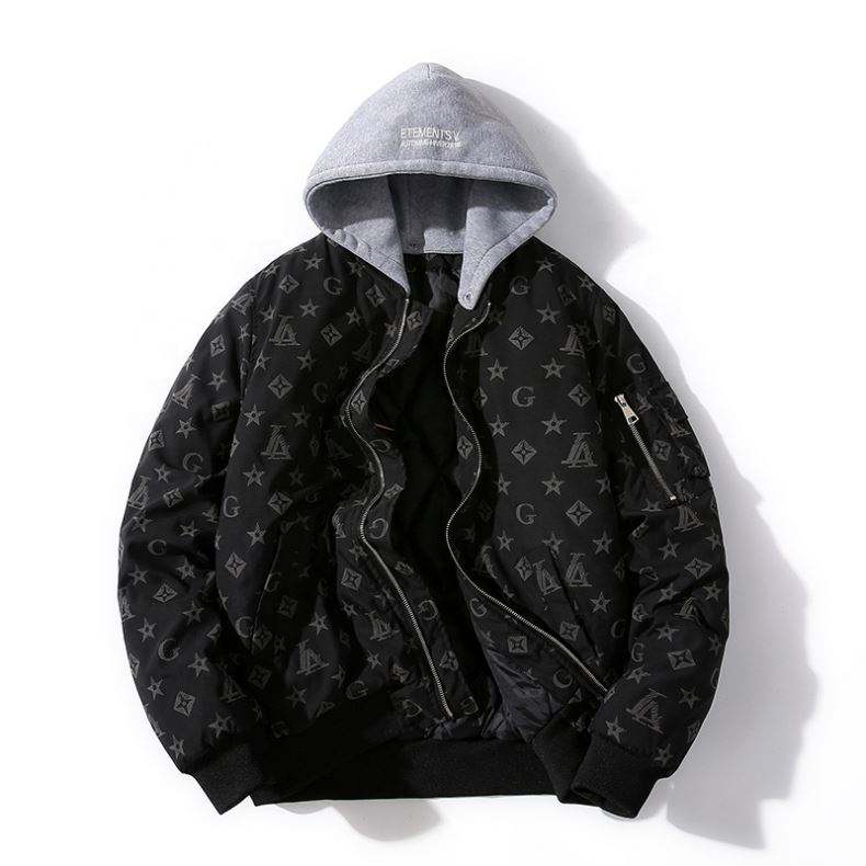 Oem Manufacturer Autumn And Winter Thickened Reflective Letters Baseball Uniform Cotton Men Women Bomber Jacket