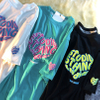 ผู้ผลิต OEM คุณภาพสูง 100% โลโก้ Custom Custom Tshirt ขนาดใหญ่เสื้อยืดพิมพ์พัฟ 3 มิติ