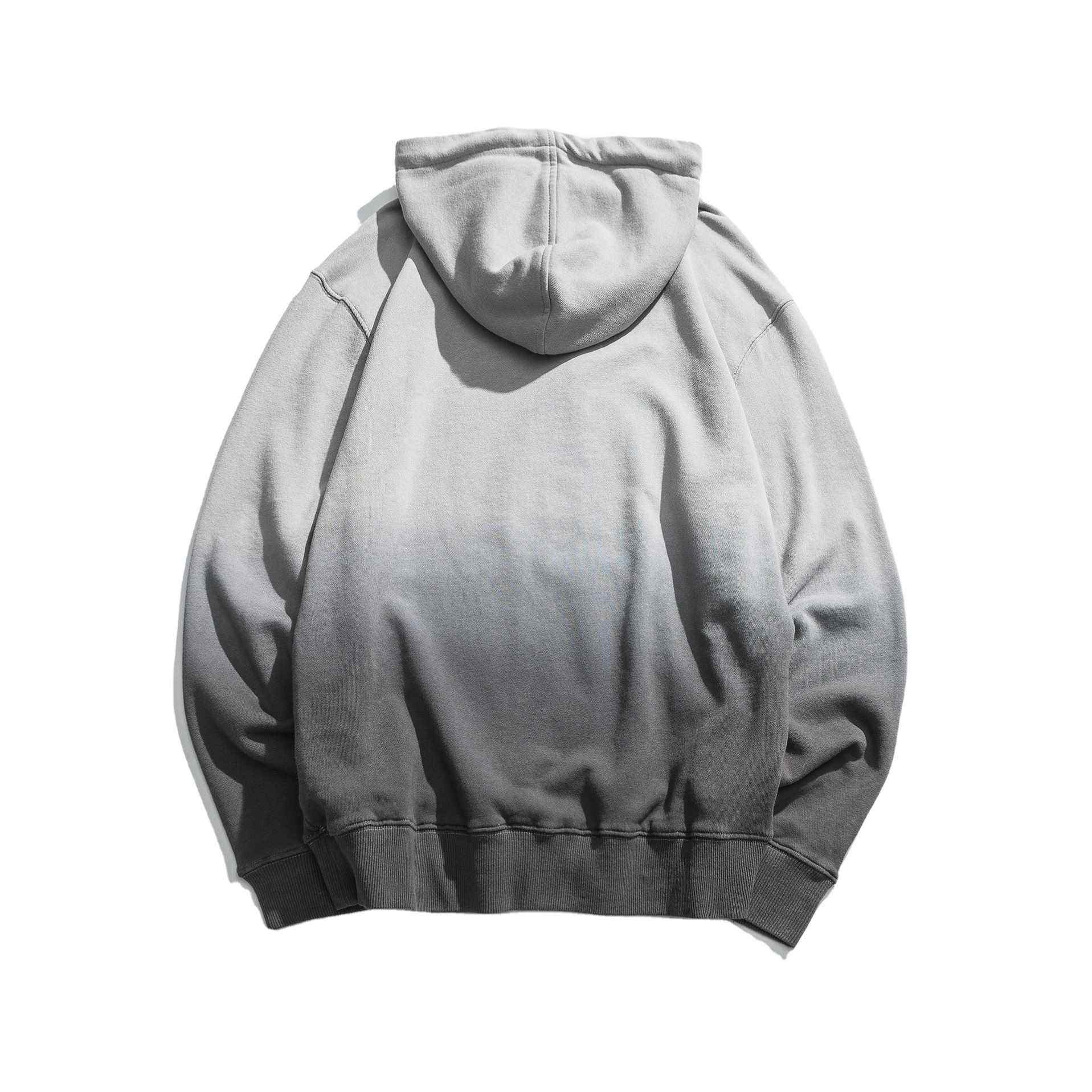 Pengilang OEM Logo Kustom 100% Kapas Reka Bentuk Terkini Perancis Terry Dip Dye Hoodie untuk Lelaki