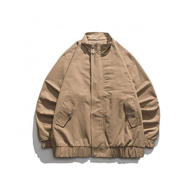 Oem Manufacturer Plus Size Men'ss Retro Fashion Casual Loose Stand Collar Jacket