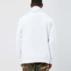 مصنع OEM مخصص هوديي الصوف Cowl Neck Pullover kangaroo جيب عادي من النوع الثقيل الأبيض للرجال
