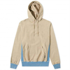OEM Manufacturer Custom 100% Cotton French Terry Men Patchwork Color Block Ribbed Trims Hoodies Pullover