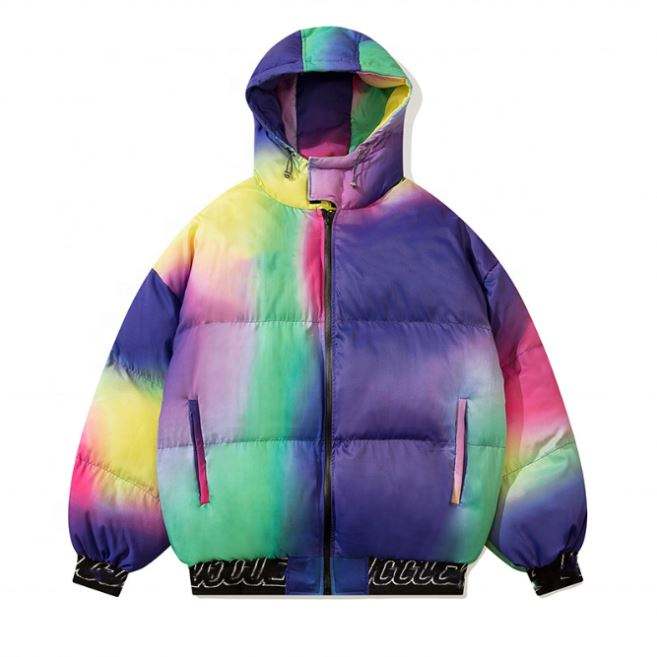 Oem Manufacturer Customized Gradient Color Men's Coat Casual Loose Lamb Wool Plus Size Jacket