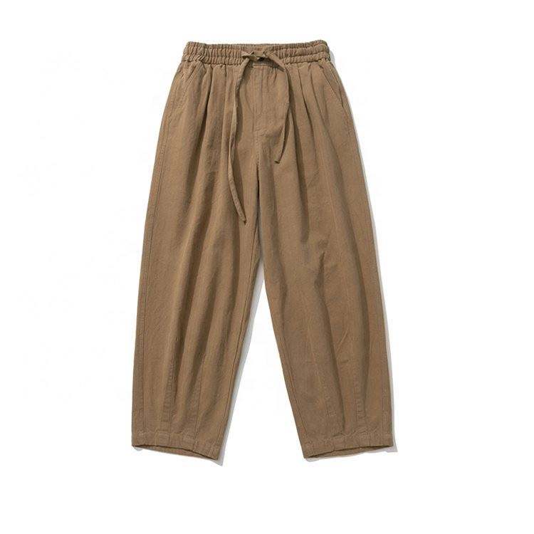 OEM Manufacturer Customization Outdoor Cargo Pants Solid Color Loose Popular Casual Pants For Men