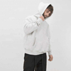 OEM Manufacturer Custom Snap Button Men's Hoodies Heavyweight 100% Cotton Plain Pullover Oversized Hoodie Clothing