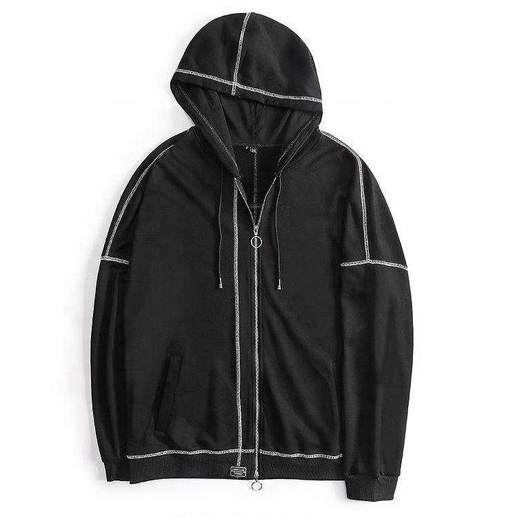 OEM Manufacturer 2021 High Quality Zipper Hoodie Coats Custom Outdoor Casual Blank Zip Up Hoodie Sport Wear Hoodies For Men