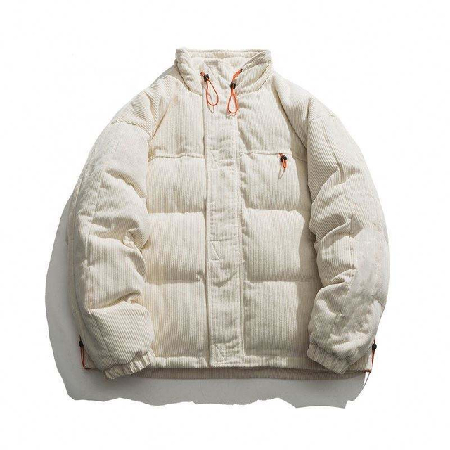 Oem Manufacturer Custom Men's Cotton-Padded Coat Solid Color Stand Collar Casual Cotton Jacket