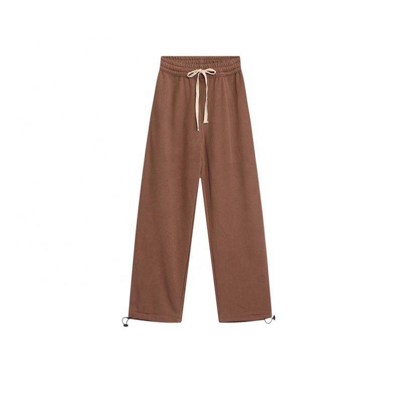OEM Manufacturer Classic Style Custom LOGO Embroidery Trousers Home Casual Drawstring Loose Men Clothing Pants