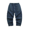 OEM Manufacturer Custom Logo Men Clothing Women Contrast Color Pants Cotton Trousers High Waist Wide Leg Sweat Pants For Men
