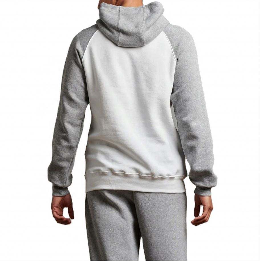 OEM Manufacturer Custom Mens Sports Color Block Fitness Gym Raglan Sleeves Hoodies Pullover
